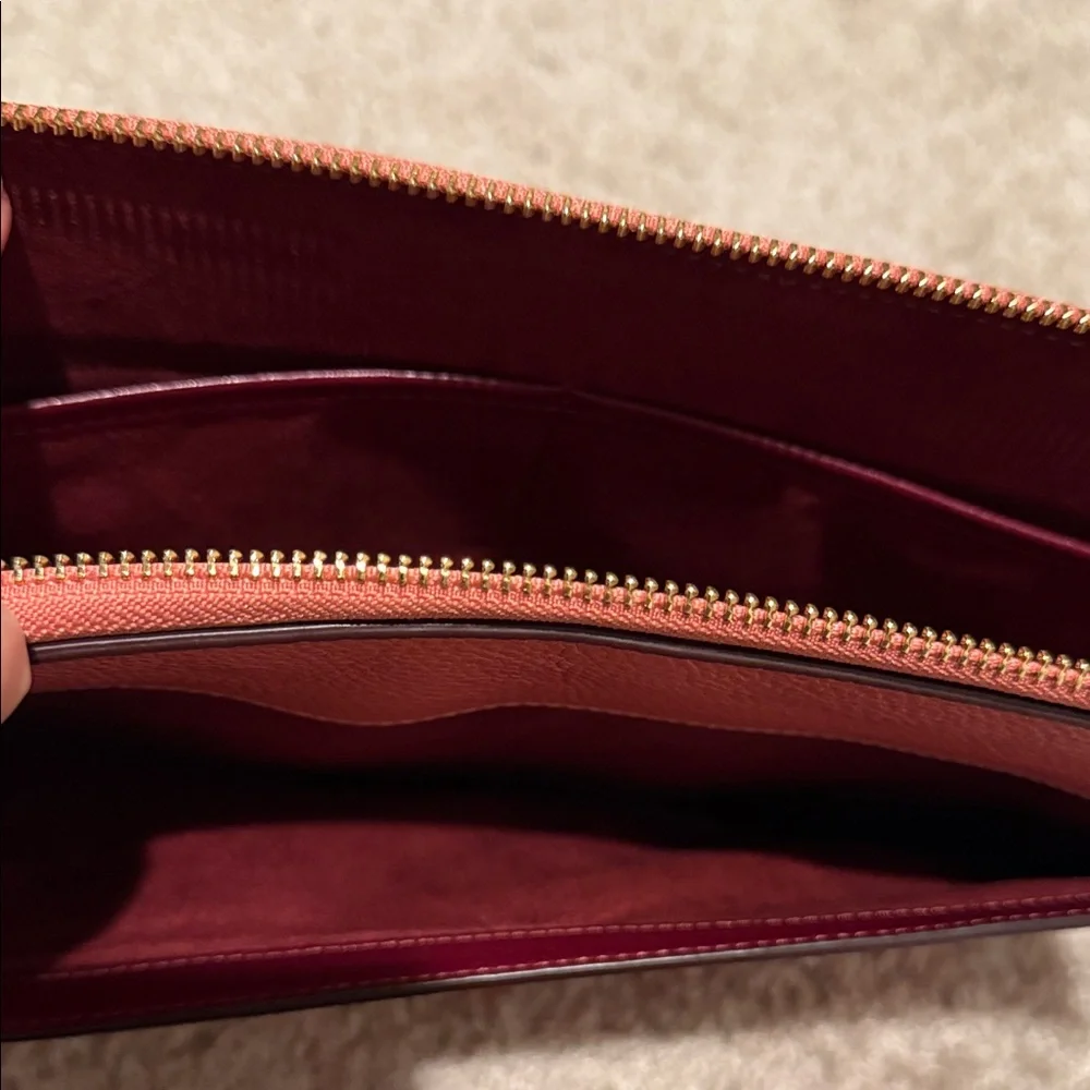 Coach Coral Leather Laptop Sleeve - Picture 5 of 7